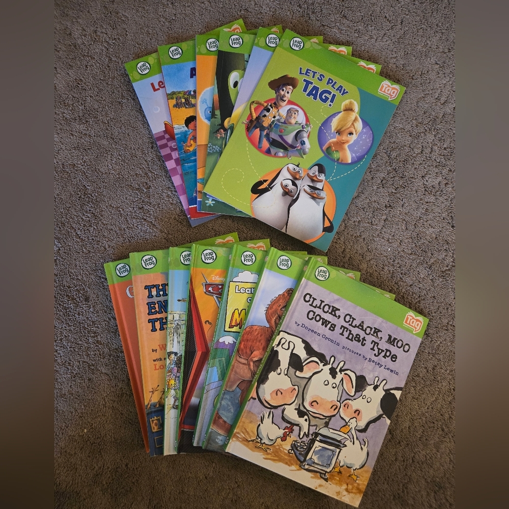 NEW Lot: 13 LeapFrog Tag Books – Phonics/Early Reader